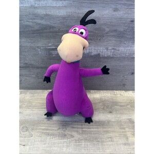 The Flintstones Dino Plush Stuffed Animal Purple 12” Hanna Barbera Vintage Style